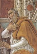 Details of  St Augustine in his Study (mk36) Botticelli